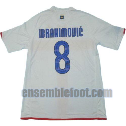 maillots inter milan 2007-2008 thaïlande exterieur ibrahimouic 8