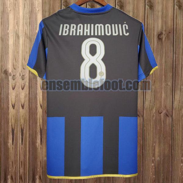 maillots inter milan 2008-2009 bleu domicile ibrahimouic 8