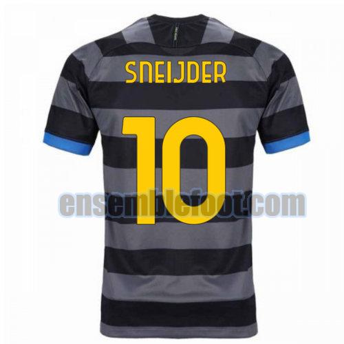 maillots inter milan 2020-2021 troisième sneijder 10