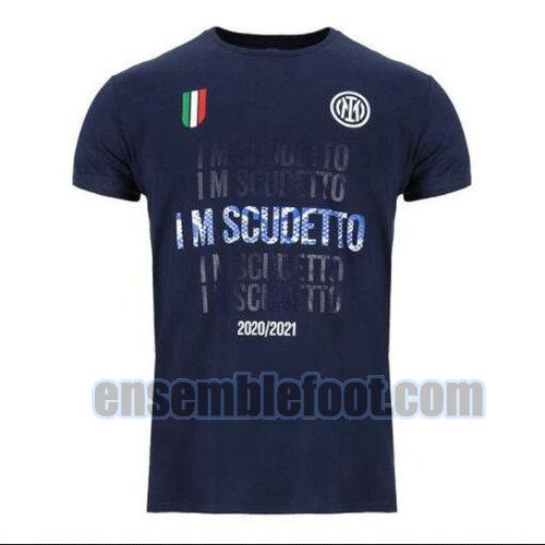 maillots inter milan 2021-2022 bleu célébrons le championnat italien