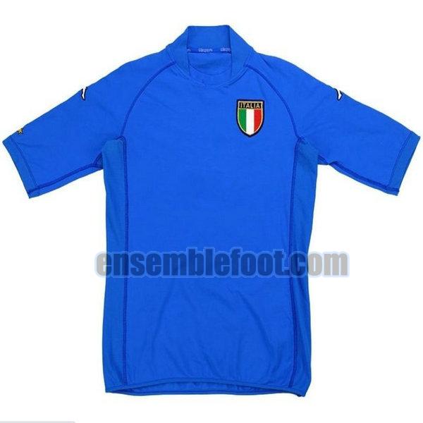 maillots italie 2002 bleu domicile