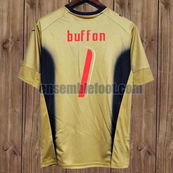 maillots italie 2006 jaune gardien buffon 1