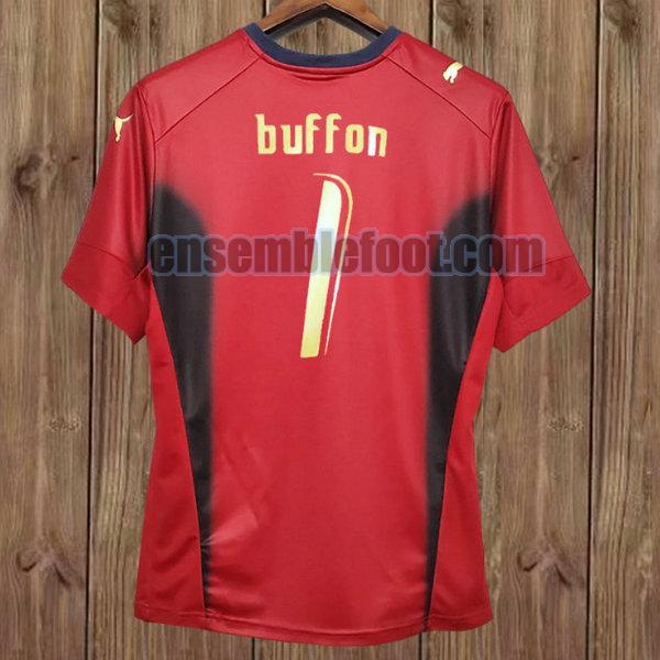 maillots italie 2006 rouge gardien buffon 1