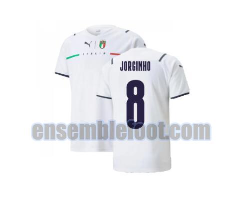 maillots italie 2021-2022 exterieur jorginho 8