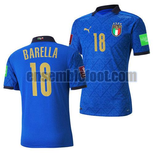 maillots italie 2022 domicile nicolo barella 18