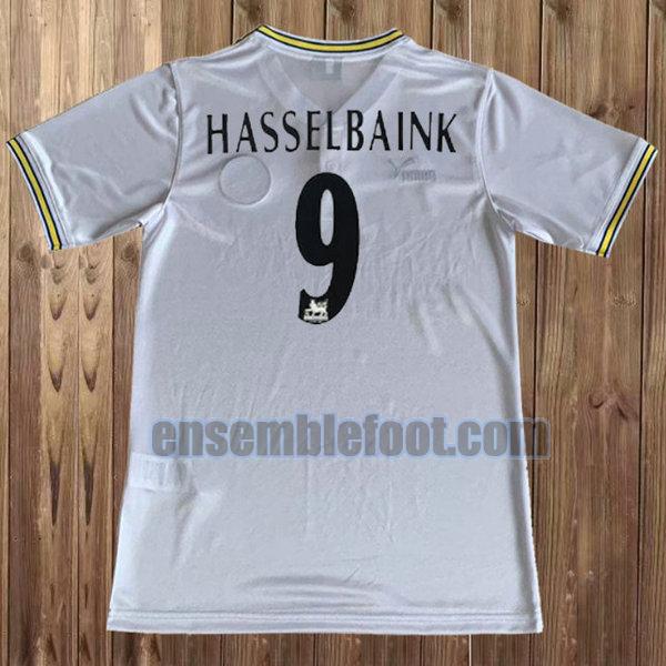 maillots leeds united 1996-1998 blanc domicile hasselbaink 9