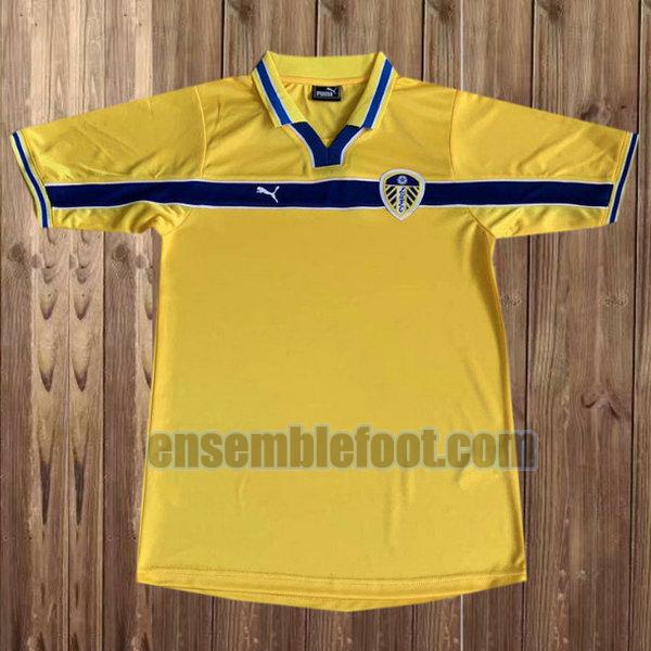maillots leeds united 1999-2000 jaune troisième