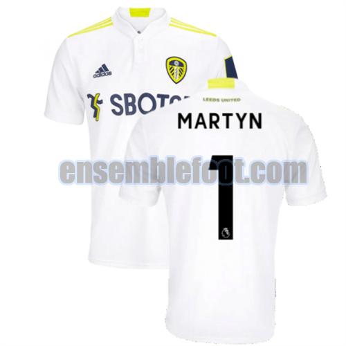 maillots leeds united 2021-2022 domicile martyn 1