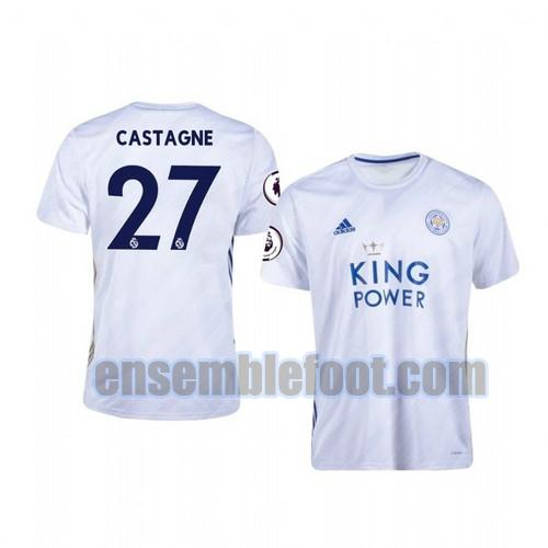 maillots leicester city 2020-2021 exterieur timothy castagne 27