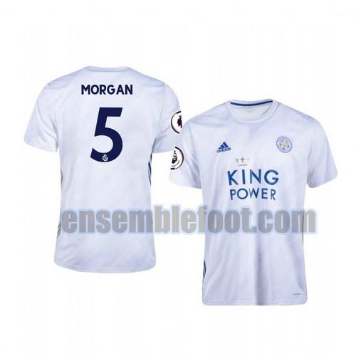maillots leicester city 2020-2021 exterieur wes morgan 5