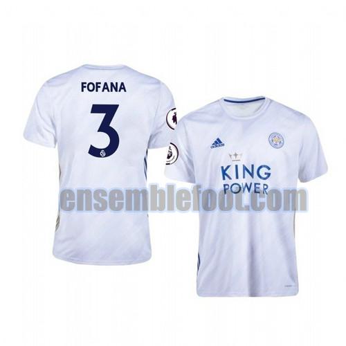 maillots leicester city 2020-2021 exterieur wesley fofana 3