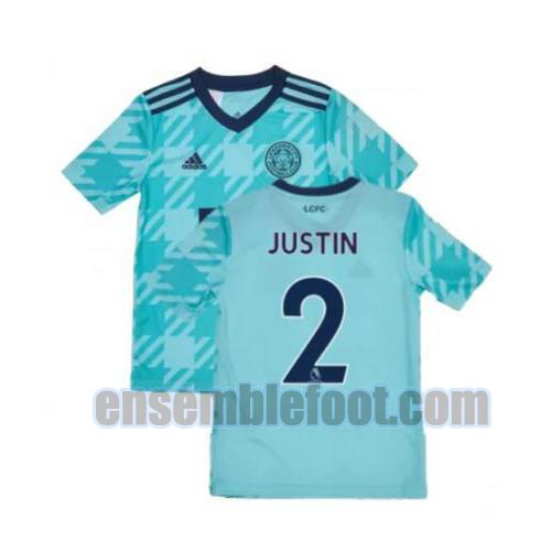 maillots leicester city 2021-2022 exterieur justin 2