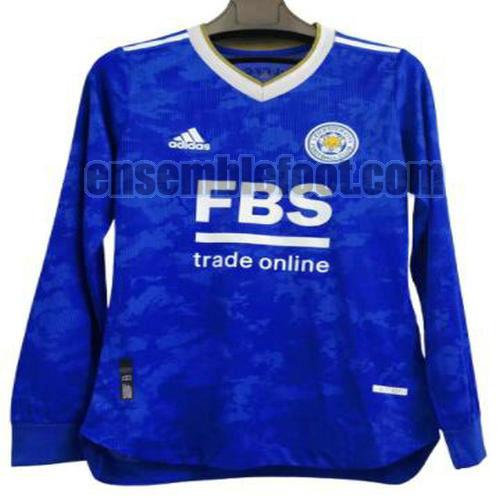 maillots leicester city 2021-2022 manches longues domicile