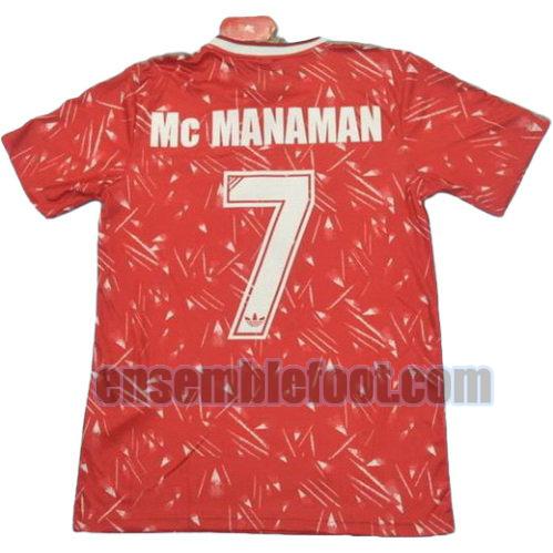 maillots liverpool 1989-1990 thaïlande domicile mc manaman 7