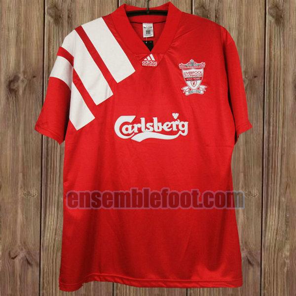 maillots liverpool 1992-1993 rouge domicile