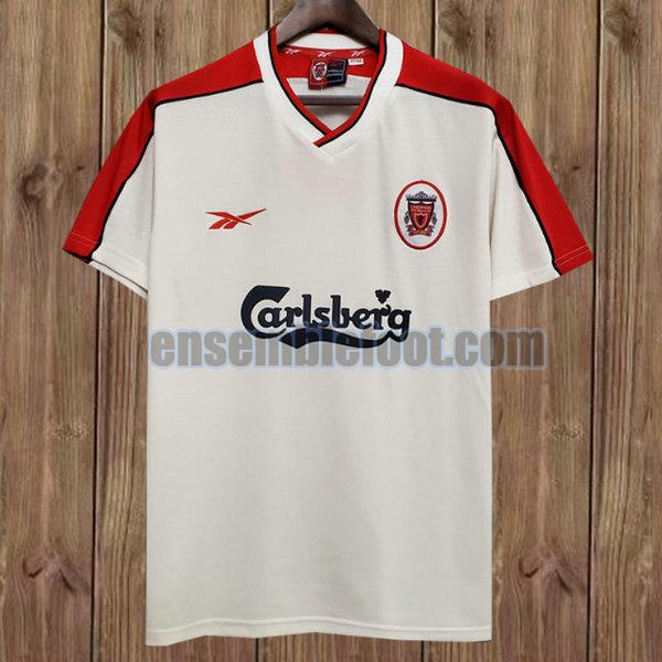 maillots liverpool 1998-2000 blanc exterieur