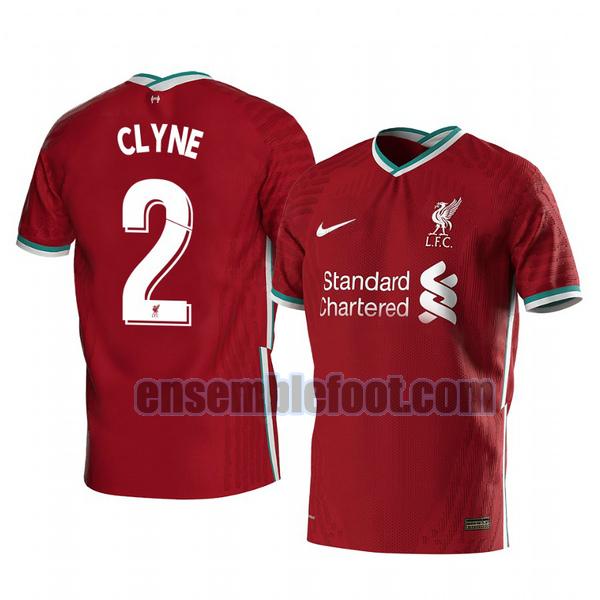 maillots liverpool 2020-2021 domicile nathaniel clyne 2