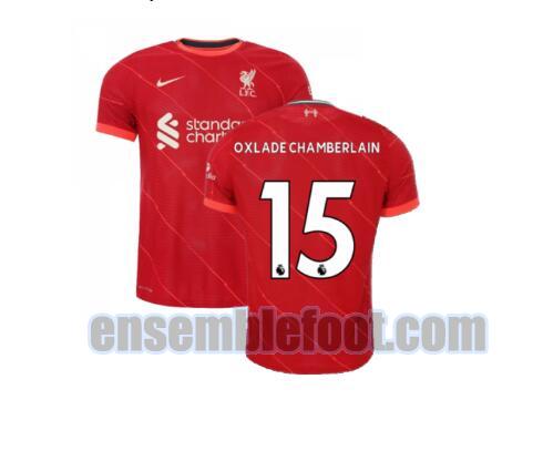 maillots liverpool 2021-2022 domicile oxlade chamberlain 15