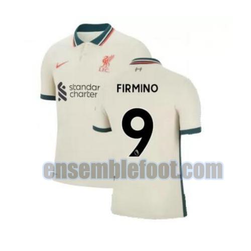 maillots liverpool 2021-2022 exterieur firmino 9