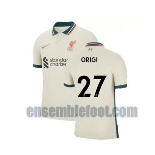 maillots liverpool 2021-2022 exterieur origi 27