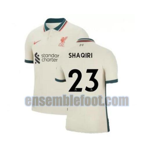 maillots liverpool 2021-2022 exterieur shaqiri 23
