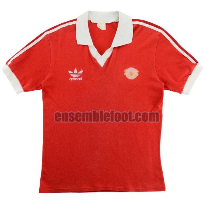 maillots manchester united 1980-1982 rouge domicile
