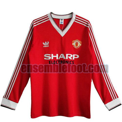 maillots manchester united 1983-1984 manches longues domicile