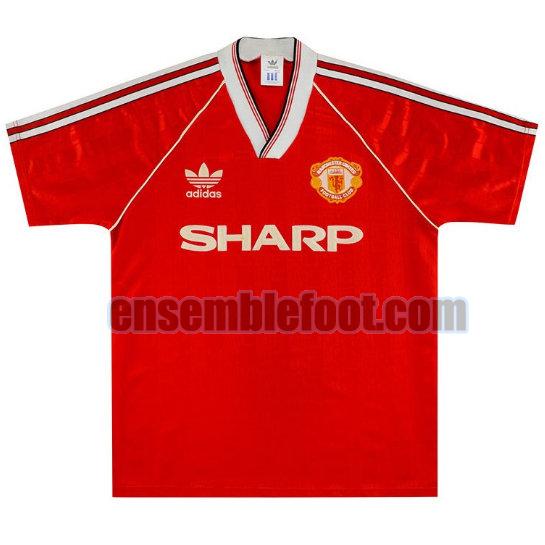 maillots manchester united 1988-1990 rouge domicile