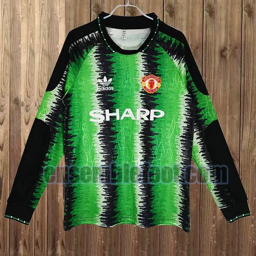 maillots manchester united 1990-1991 manica lunga portiere