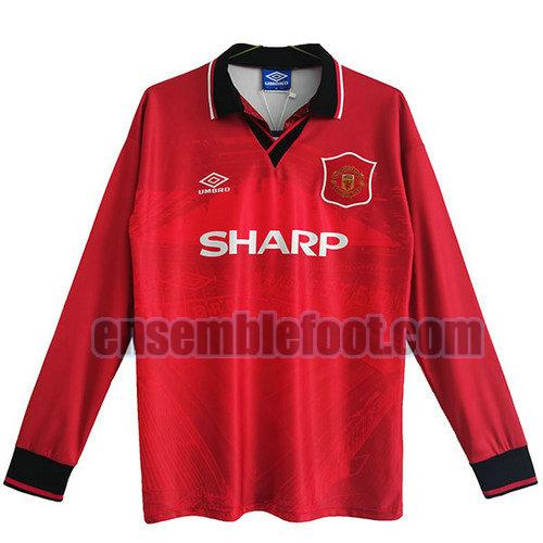 maillots manchester united 1994-1996 manches longues domicile