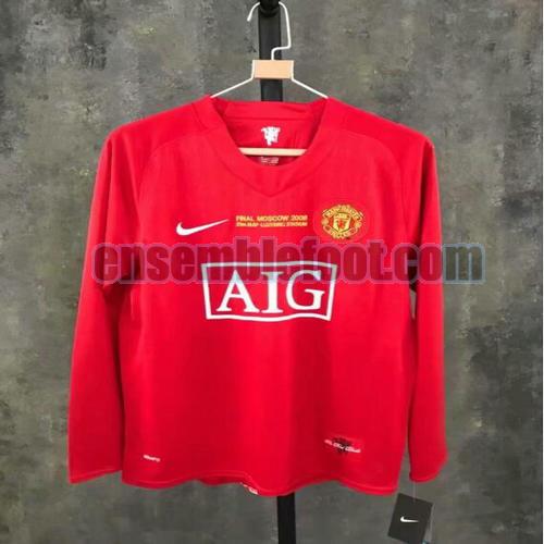 maillots manchester united 2007-2008 hombre manches longues primera