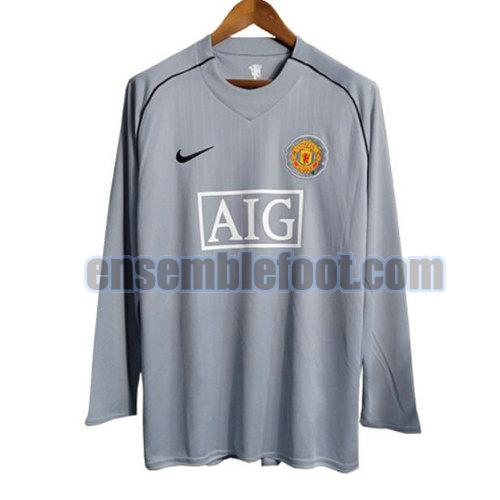 maillots manchester united 2007 2008 manche longue gardien