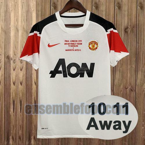 maillots manchester united 2010 2011 exterieur