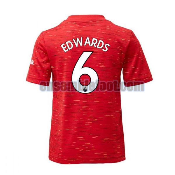 maillots manchester united 2020-2021 domicile edwards 6