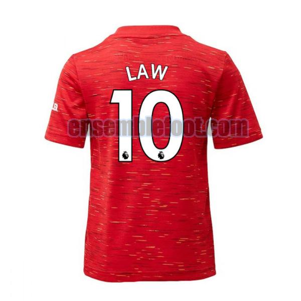 maillots manchester united 2020-2021 domicile law 10