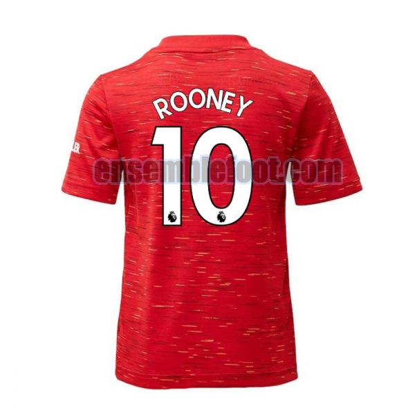 maillots manchester united 2020-2021 domicile rooney 10