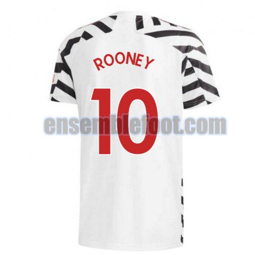 maillots manchester united 2020-2021 troisième rooney 10