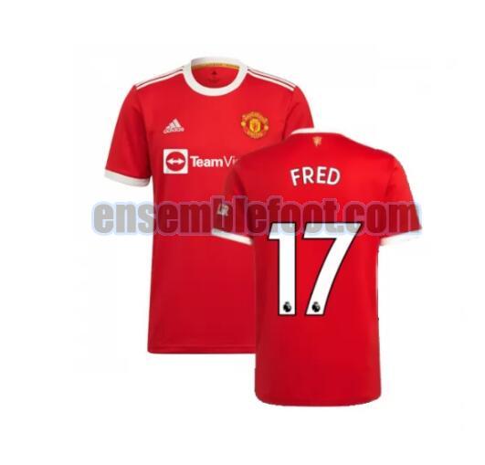 maillots manchester united 2021-2022 domicile fred 17