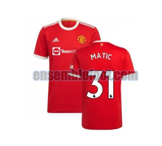 maillots manchester united 2021-2022 domicile matic 31