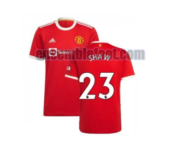 maillots manchester united 2021-2022 domicile shaw 23