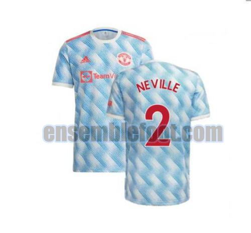 maillots manchester united 2021-2022 exterieur neville 2