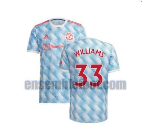 maillots manchester united 2021-2022 exterieur williams 33