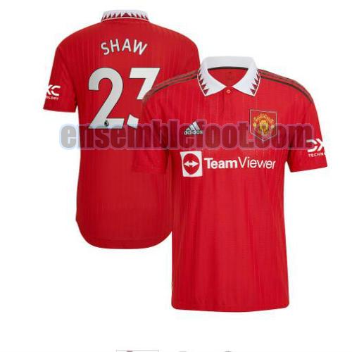 maillots manchester united 2022-2023 domicile shaw 23