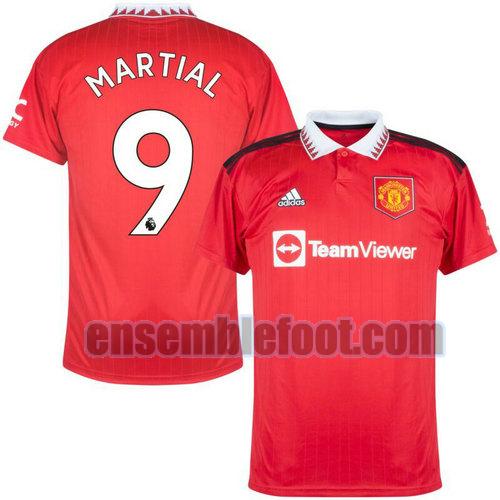 maillots manchester united 2022-2023 pas cher domicile martial 9