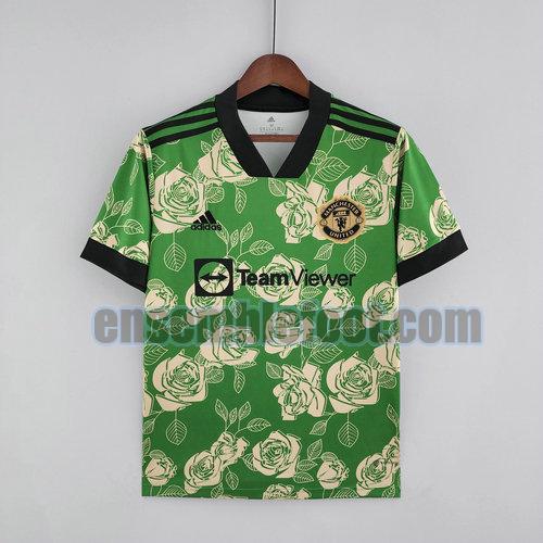 maillots manchester united 2022-2023 vert rose edition