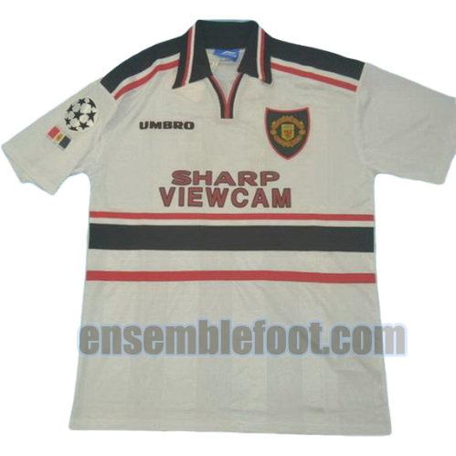 maillots manchester united lega 1998-1999 thaïlande exterieur