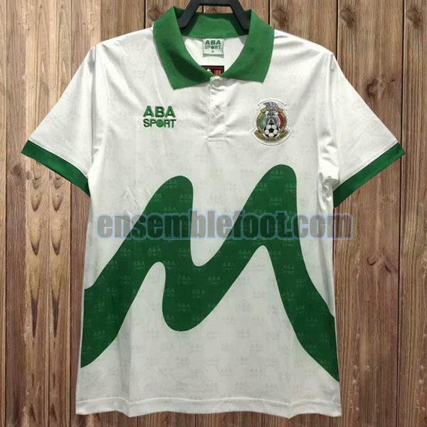 maillots mexique 1995 blanc exterieur