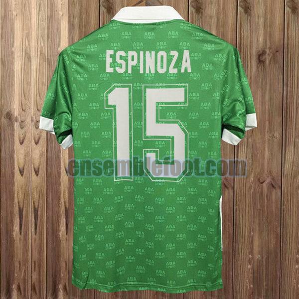 maillots mexique 1995 vert domicile espinoza 15