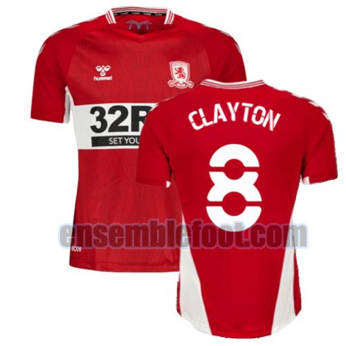 maillots middlesbrough 2021-2022 domicile clayton 8