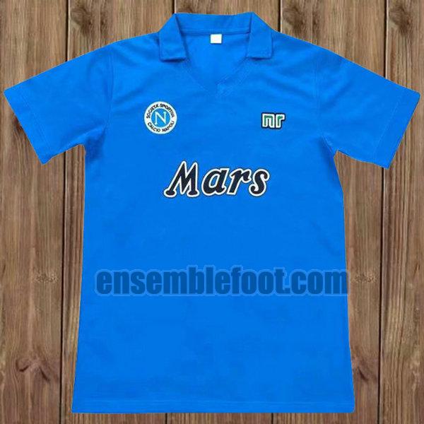 maillots naples 1989-1990 bleu domicile